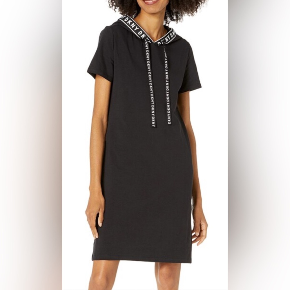 NWT DKNY Hooded T-Shirt Dress - Size Small